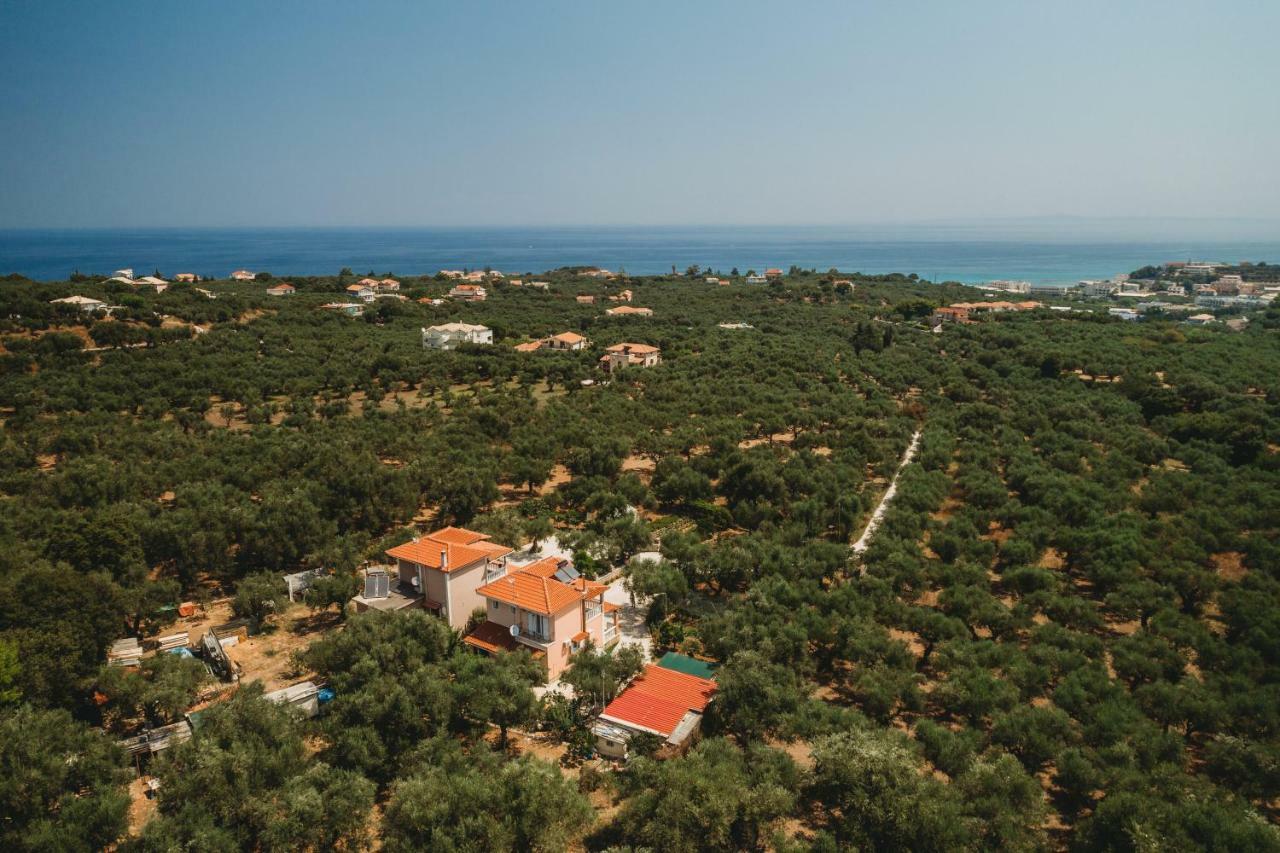 Villa Rosa 3 Bedroom With Sea View Tragaki Dış mekan fotoğraf